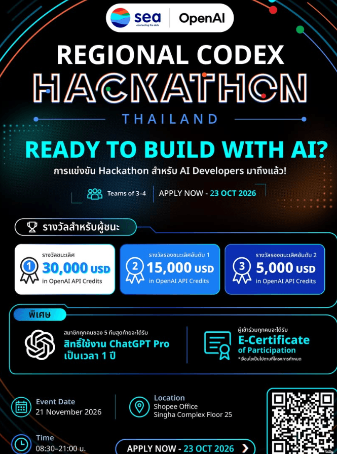 Sea x OpenAI Regional Codex Hackathon Thailand